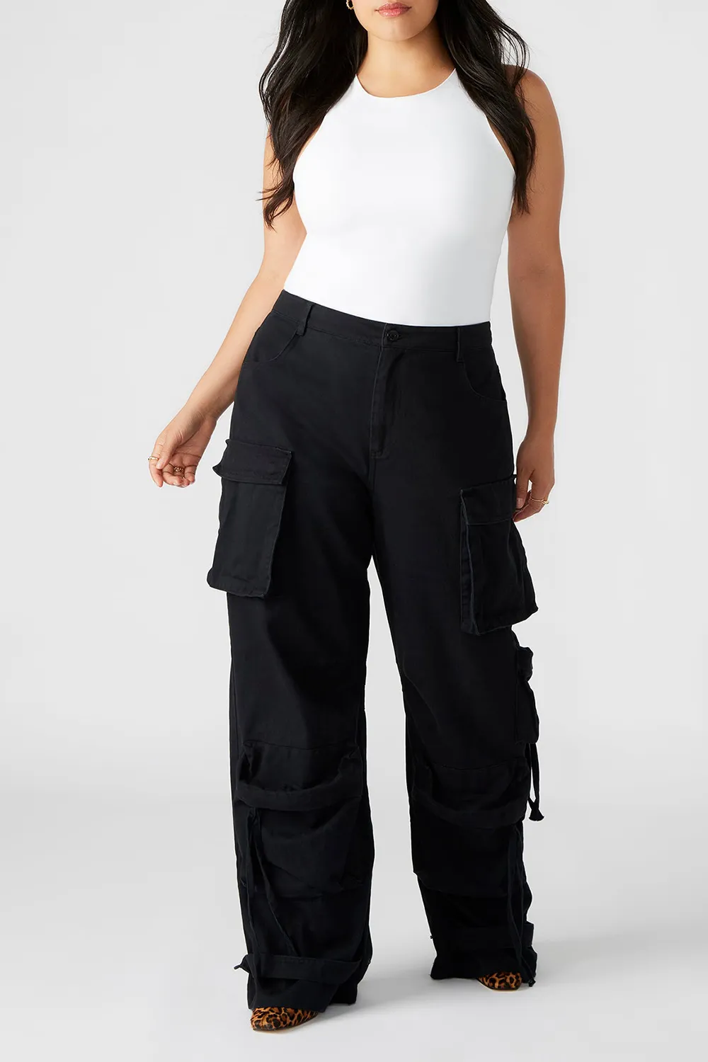MID CARGO PANT BLACK