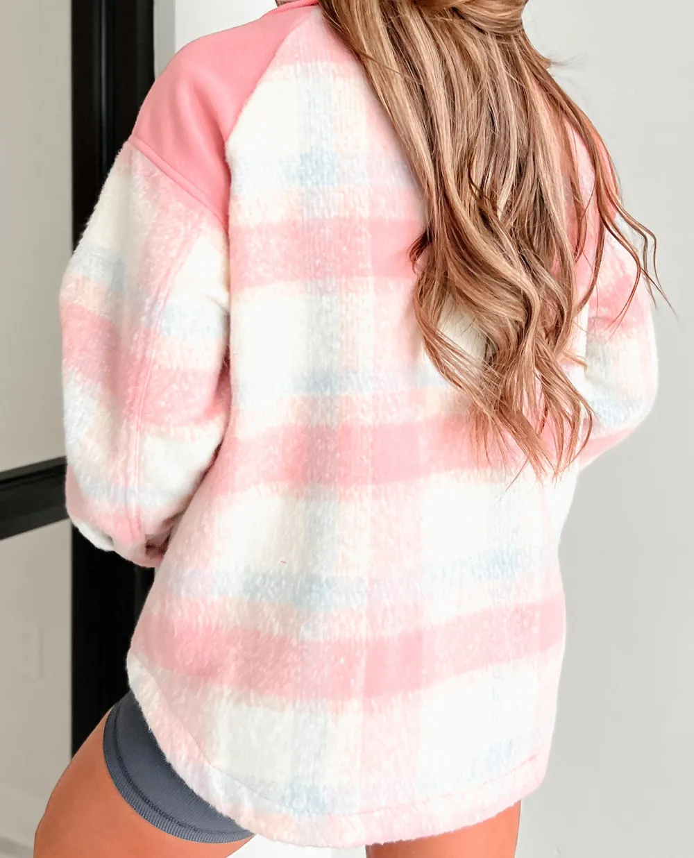 Retro Pink Plaid Jacket