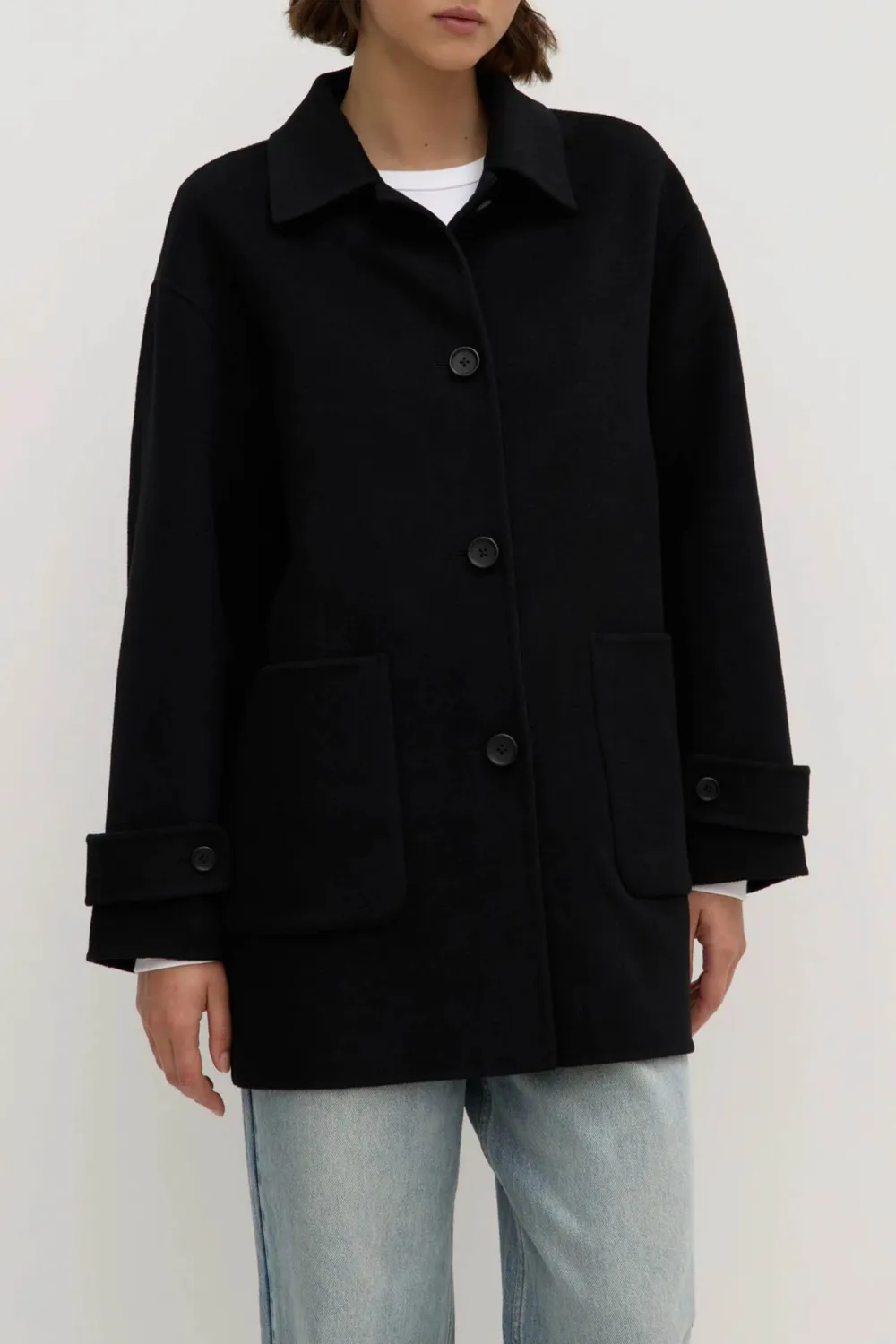 Double Sided Wool Short Jacket