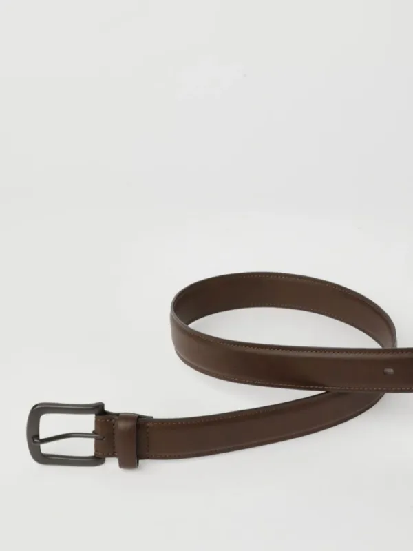 Vintage Brown Leather Waist Belt