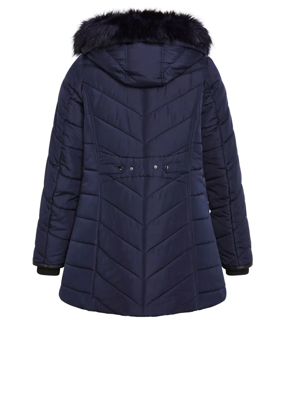 Double Zipper Mid Length Down Jacket