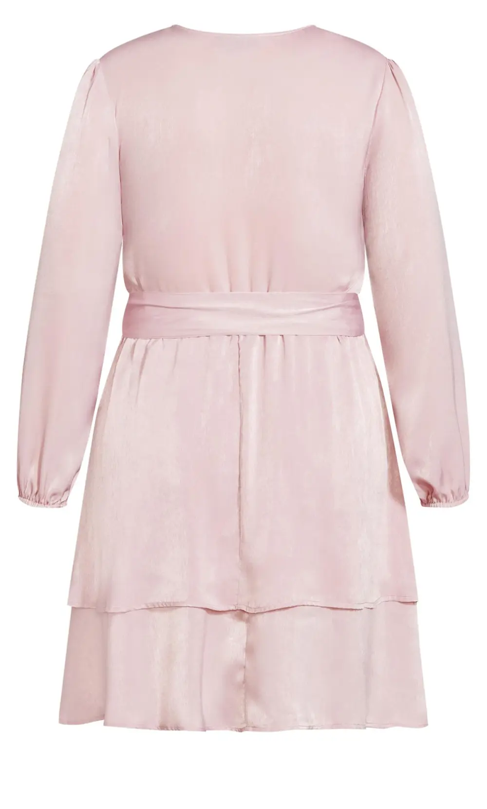 Evans Purple Twisted Ruffle Dress