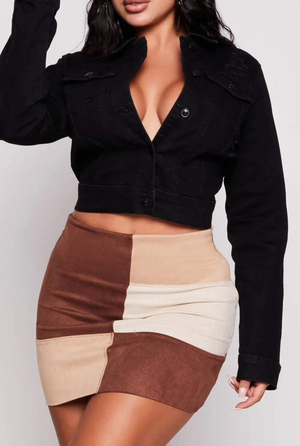 Short Fitting Denim Jacket