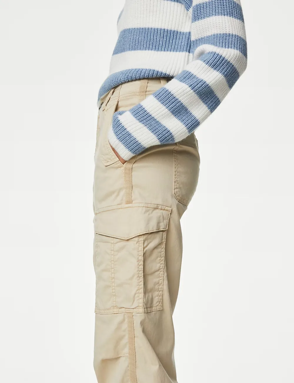 Straight Leg Trousers with Pocket