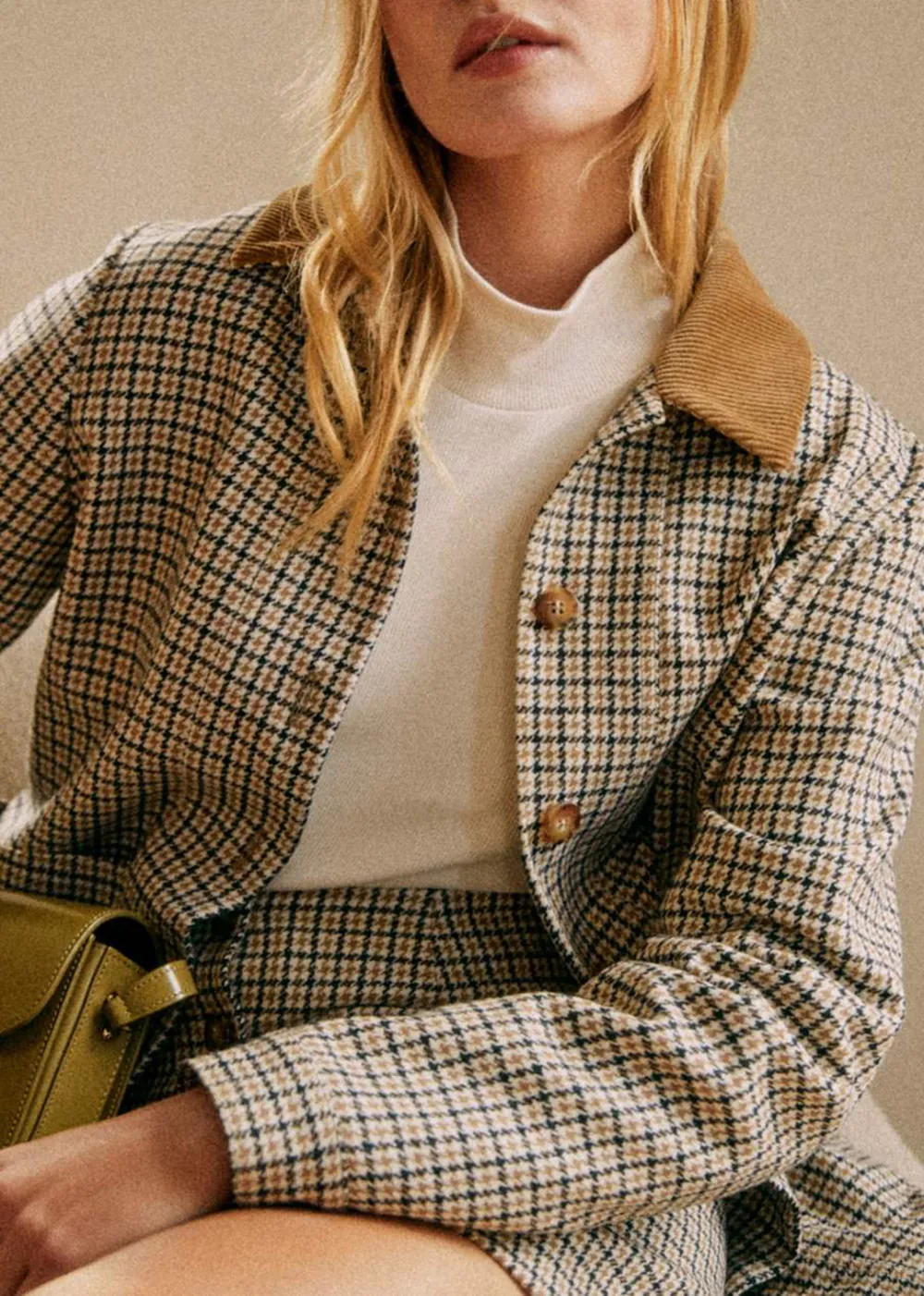 Oversized Check Jacket