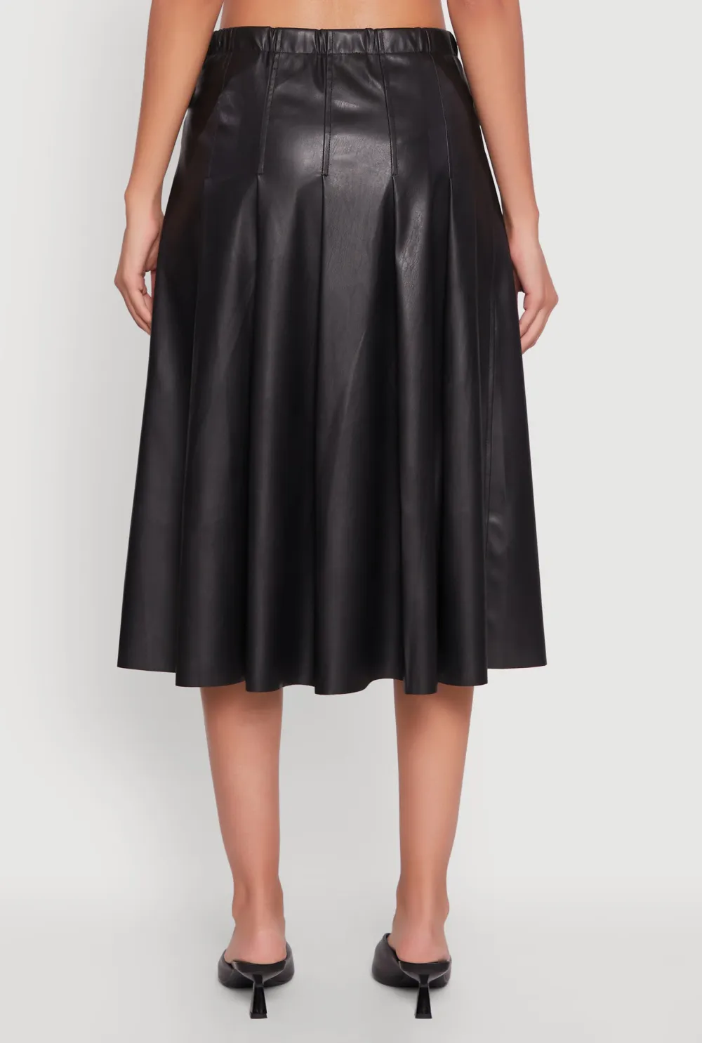 Leather Midi Skirt