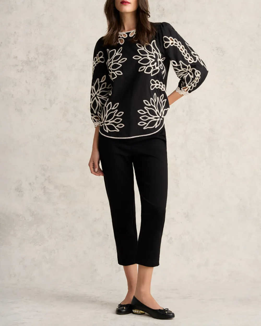 Embroidered Cotton Blouse