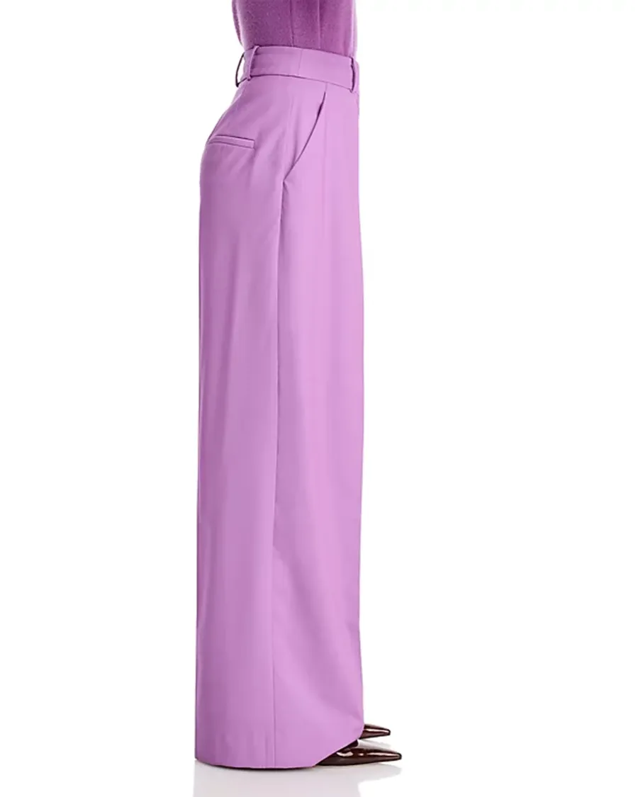 Removable Embossed Leather Belt Pants