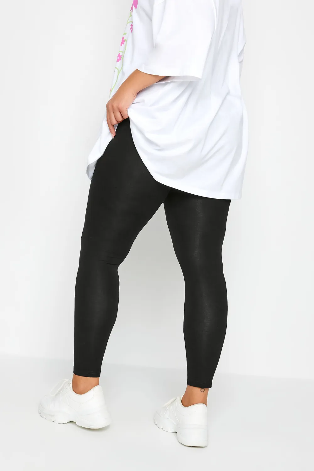 YOURS Curve Navy Blue Soft Touch Stretch Leggings