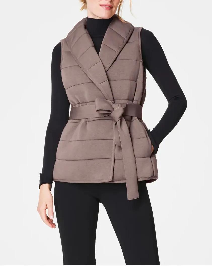 Plain Casual Puffy Vest