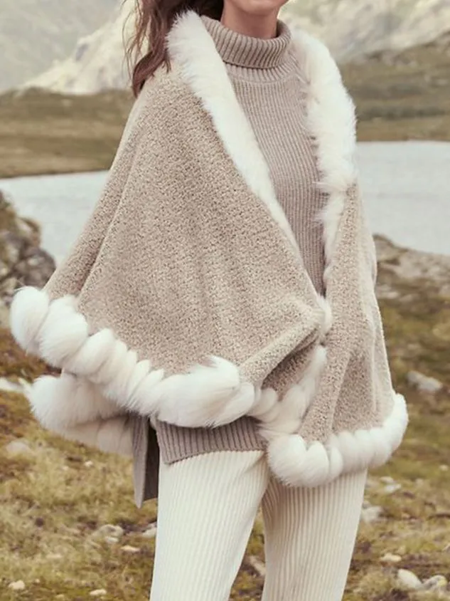 Knitted Plain Loose Teddy Jacket