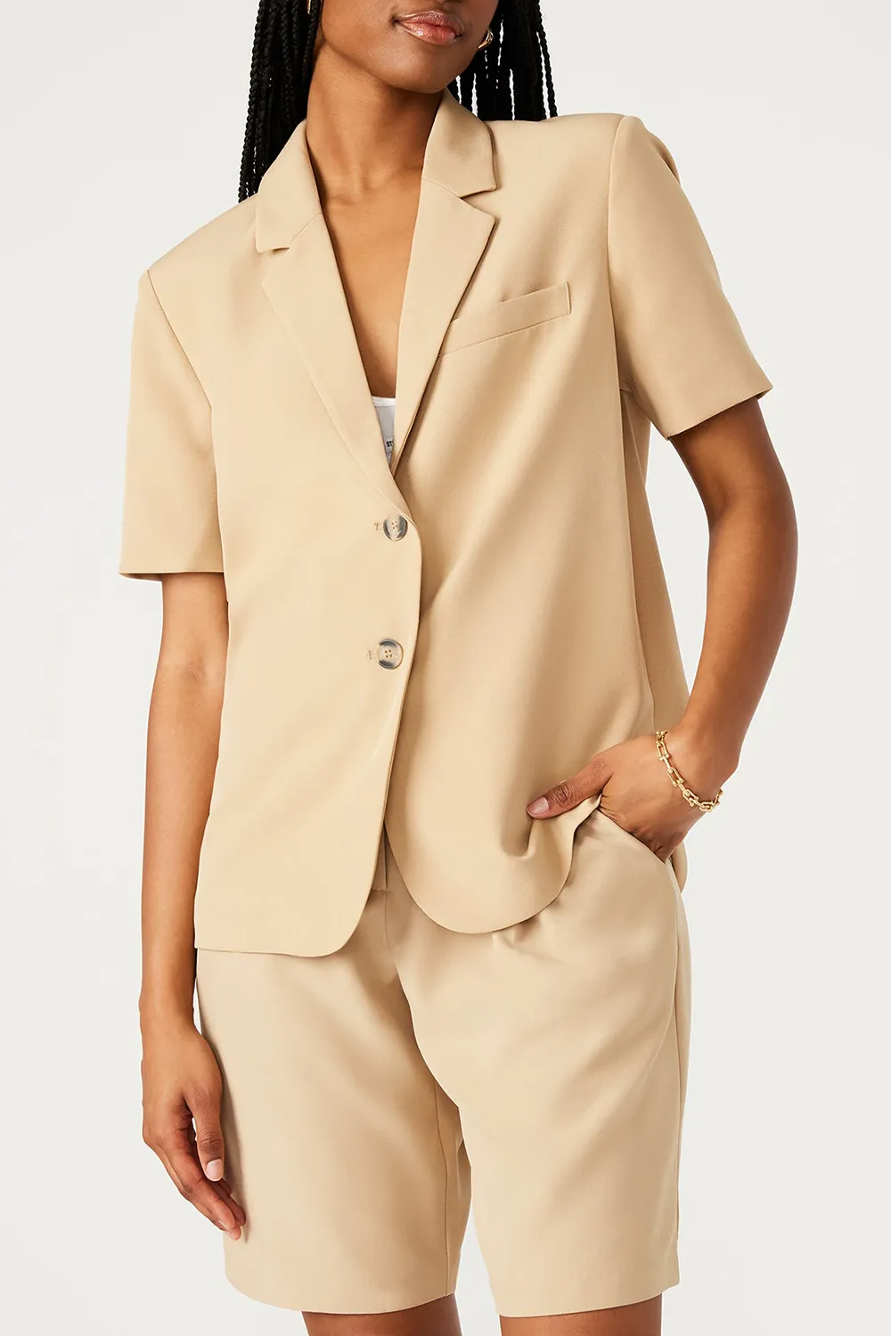 REGULAR BLAZER KHAKI