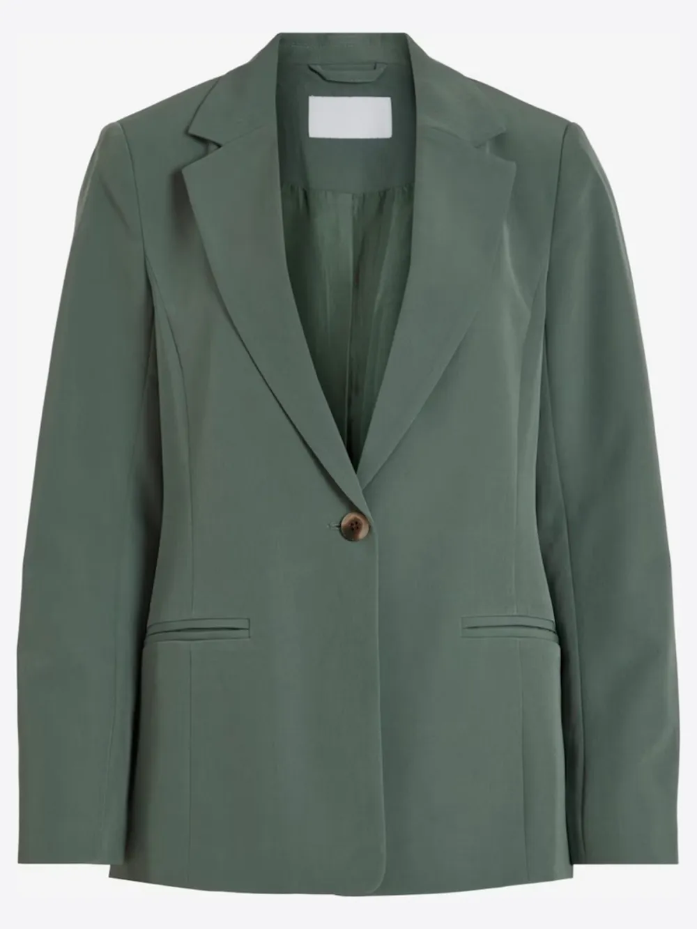 Plain Colored Button Fastening Blazer