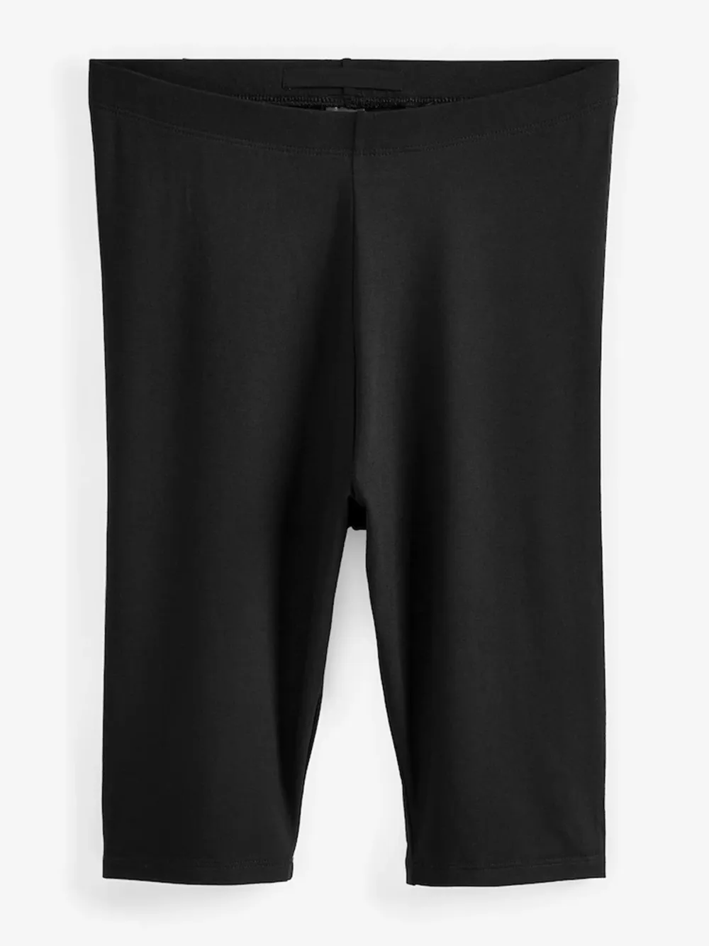 Black Basic Minimalist Form-Fitting Shorts