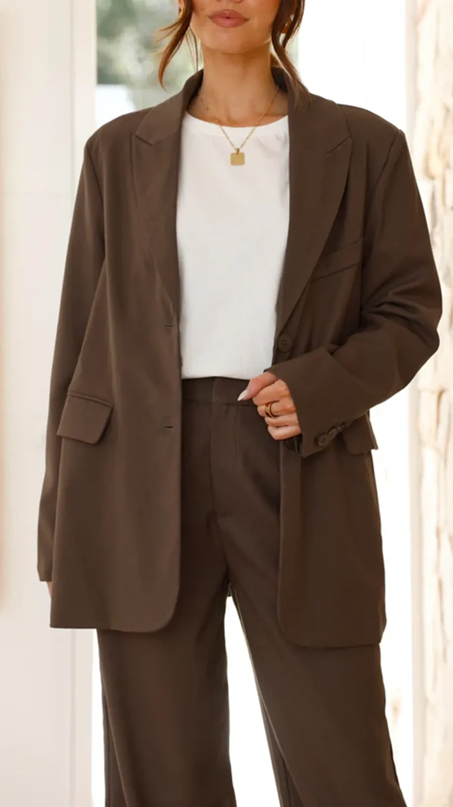 Comfortable Simple Suit Jacket