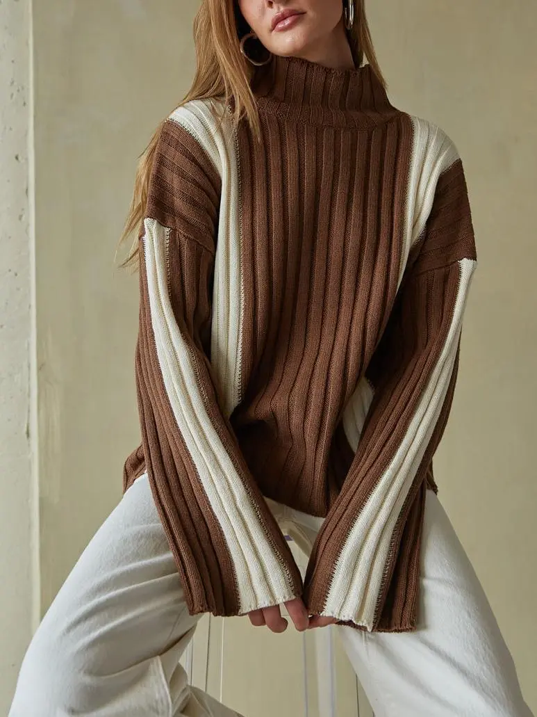 Carolina Color Block Sweater