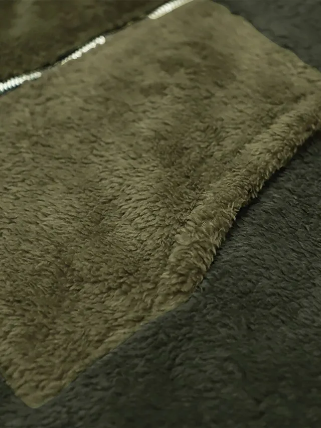 Women's Plus Size Teddy Coat Animal Casual Long Sleeve V Wire Regular Fall Winter Green Pink Dark Gray L XL XXL 3XL 4XL