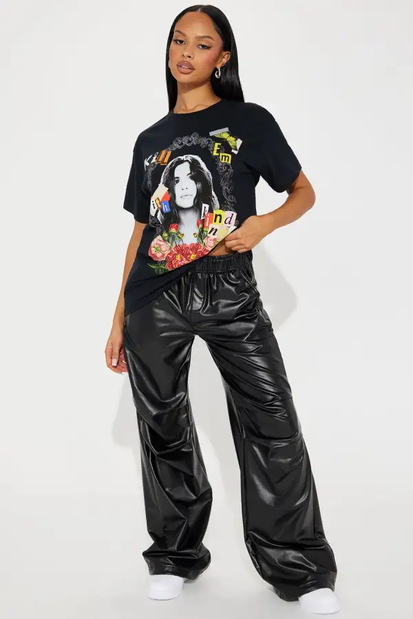 Kill Em With Kindness Washed Tshirt - Black Wash