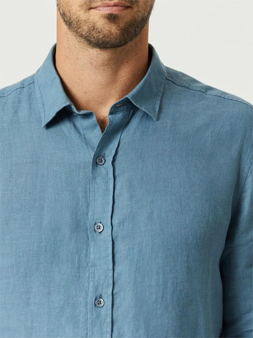 Light Blue Denim - Style Men's Shirt