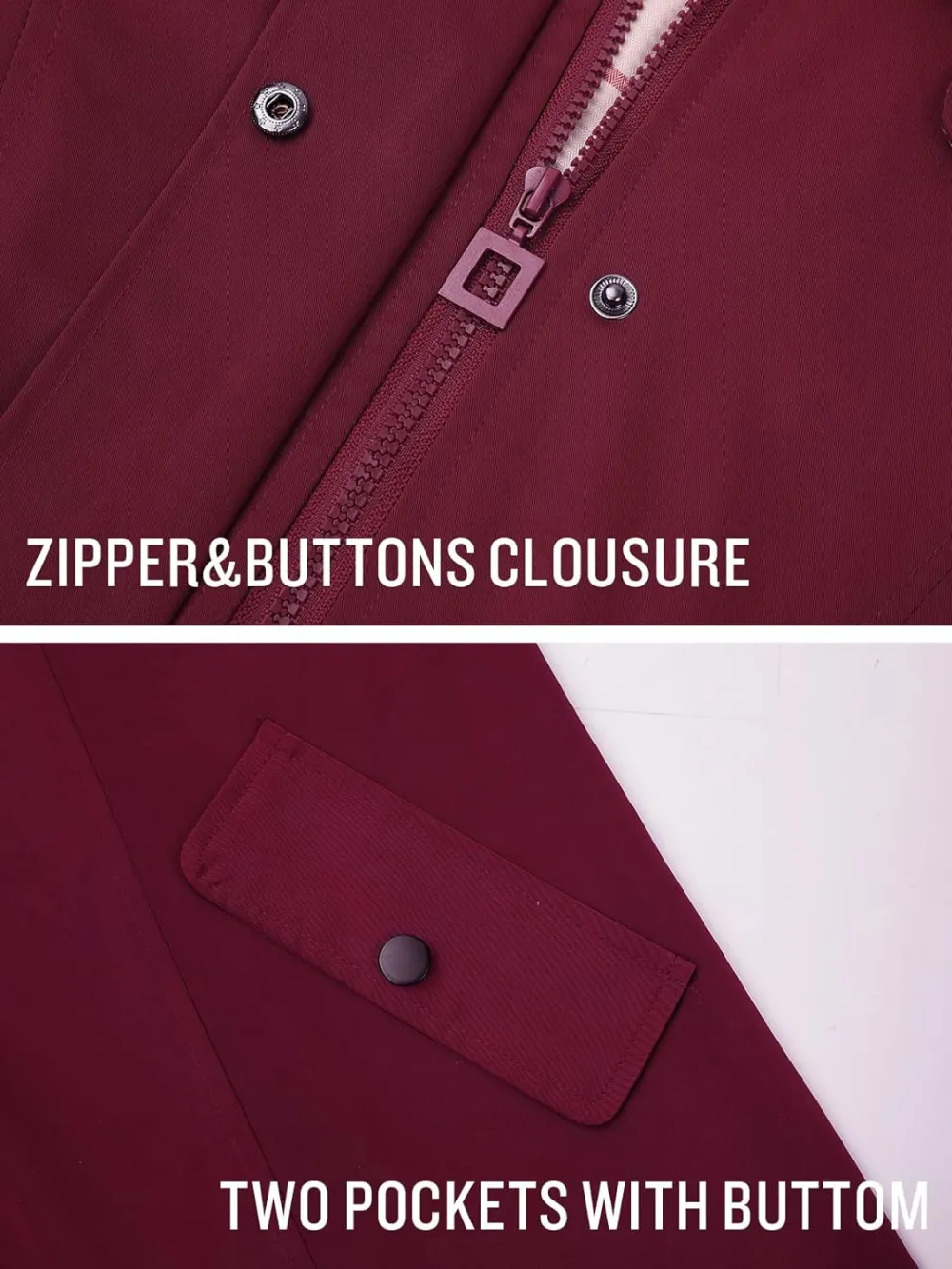 Women's Long Hooded Rain Jacket Outdoor Raincoat Windbreaker