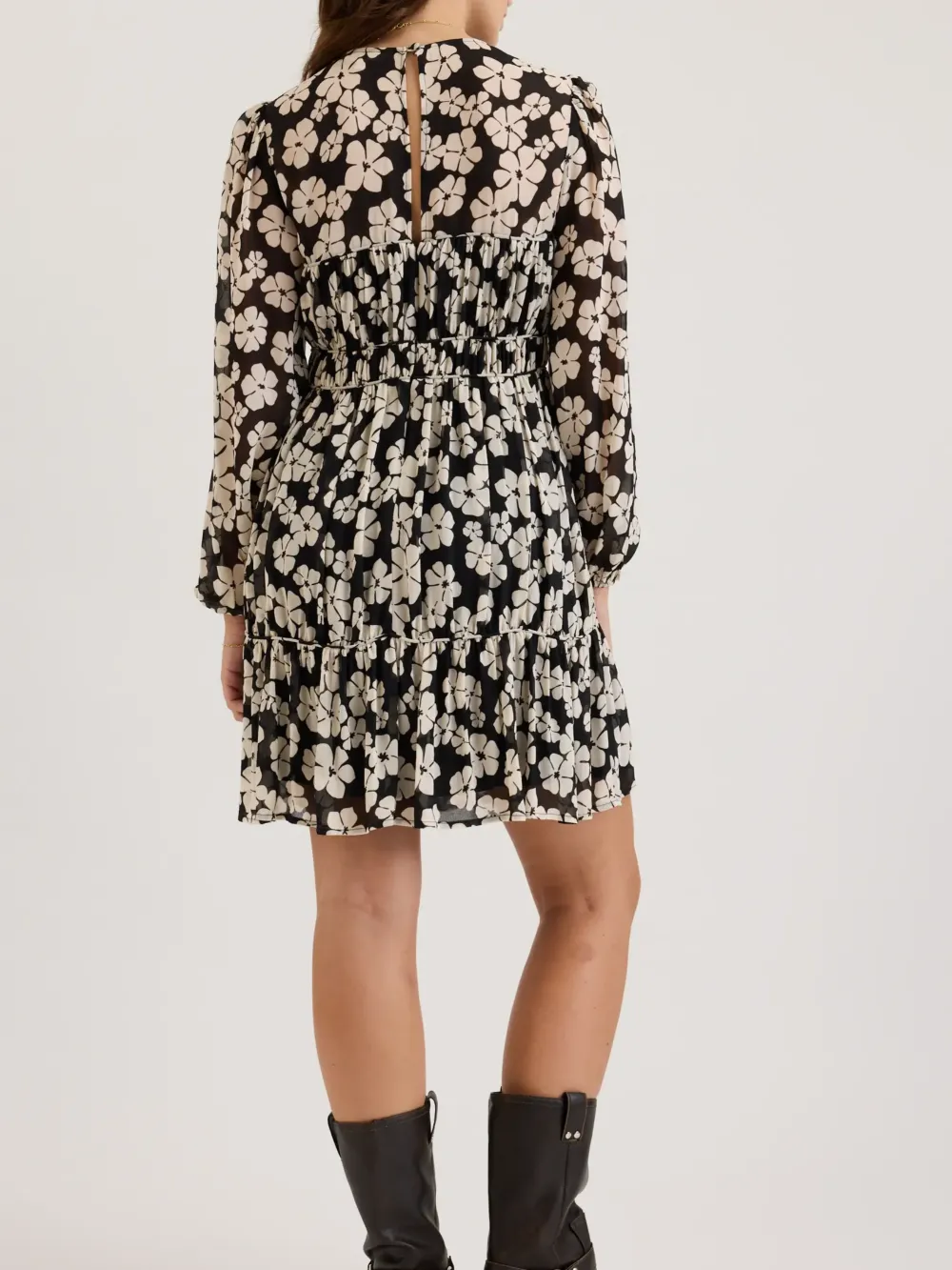 Pressed Daisy Seam Detail Dress