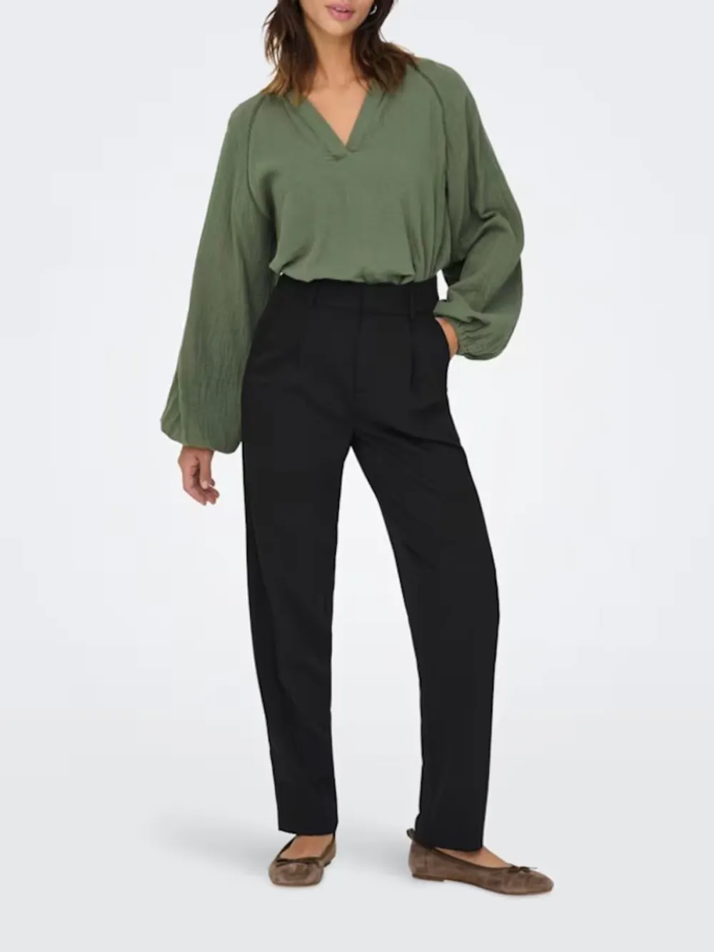 Cotton Daily Long Sleeve Blouses
