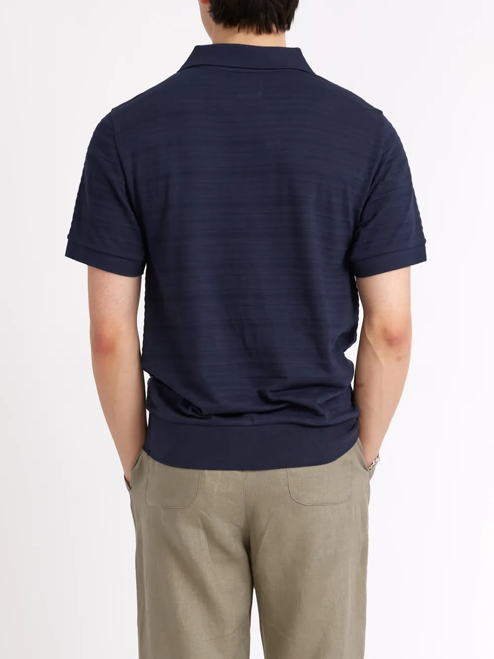 Navy Casual Style Short Sleeve Polo Shirt