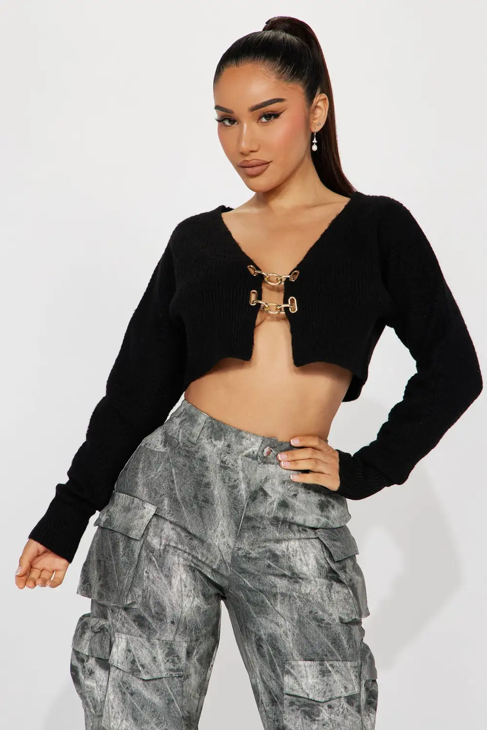 Qiana Cardigan - Black Off-White Kate Spade COS tailor