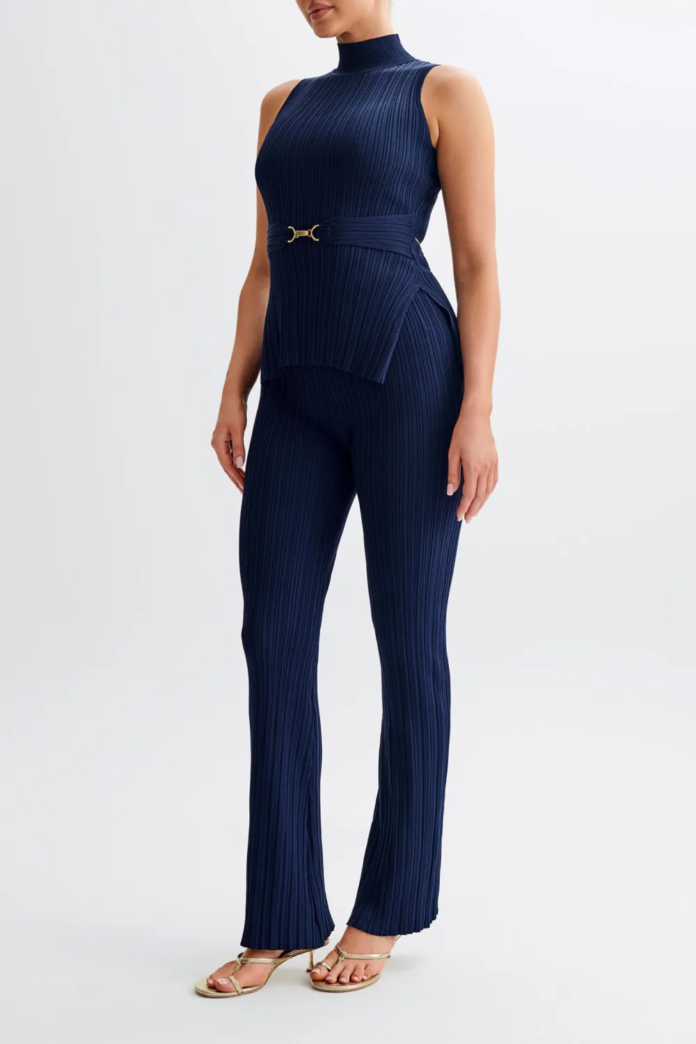 Daily Straight Leg Rib Knit Pant
