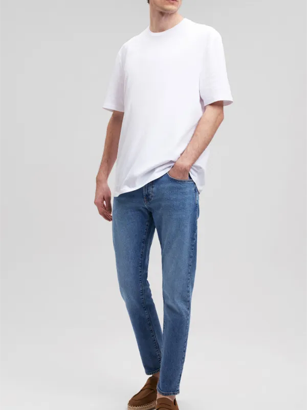 White Short - Sleeve Simple Tee