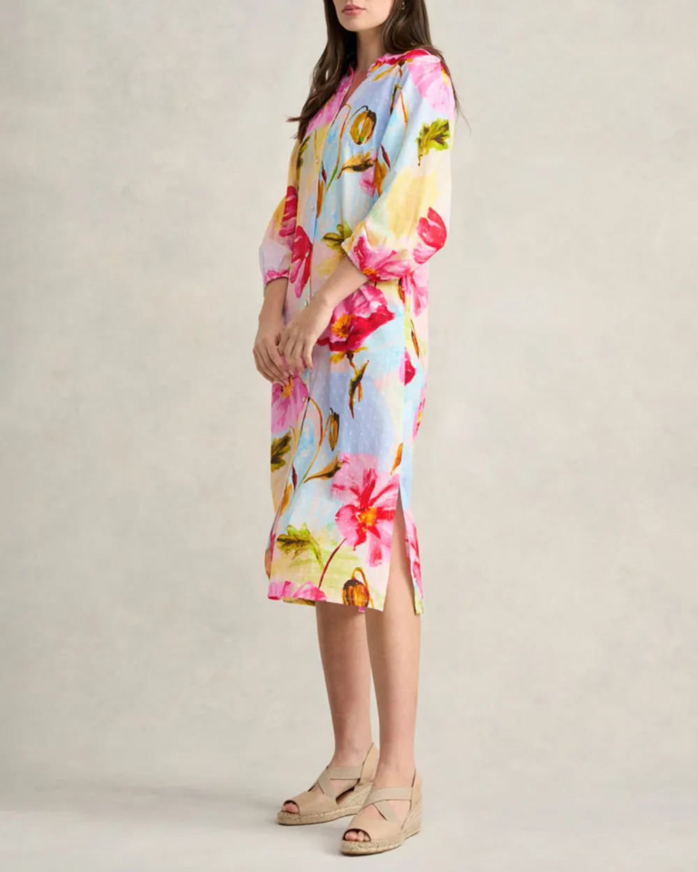 Printed Cotton Shirt Dress