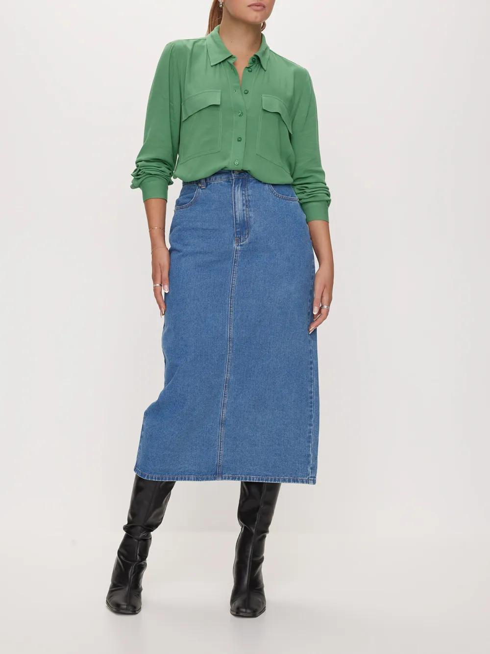 Button Front Utility Shirt