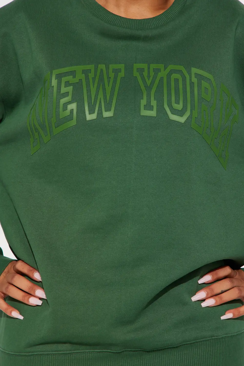 New York High Density Screen Sweatshirt - Hunter