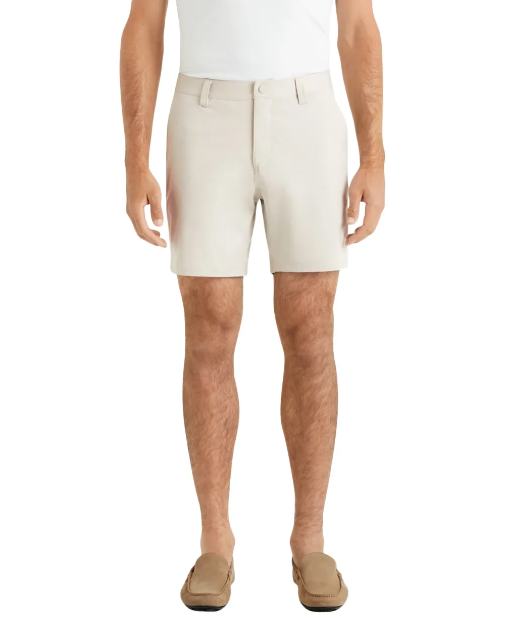 Beige Regular - Fit Men's Shorts