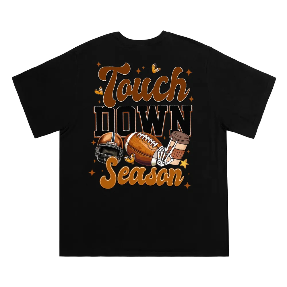 Touch Down Season Football Mama Christmas sublimation Christmas T-shirt