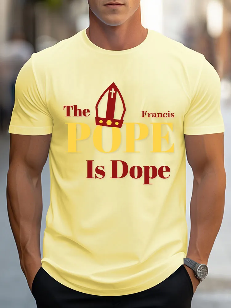 Men's Pope Francis Print T-Shirt