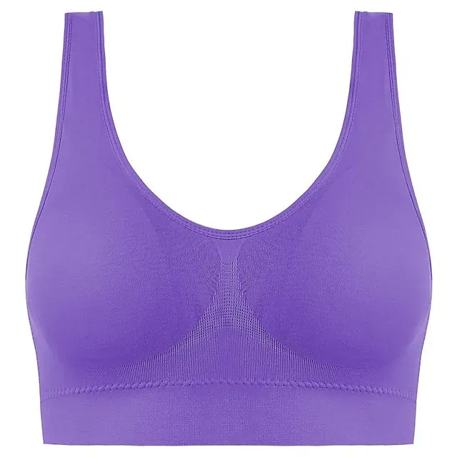 Underwear Women's Plus Size Deep U Comfortable Beauty Back Yoga Vest with Pads No Steel Ring Gathered Shock-proof Sports Bra