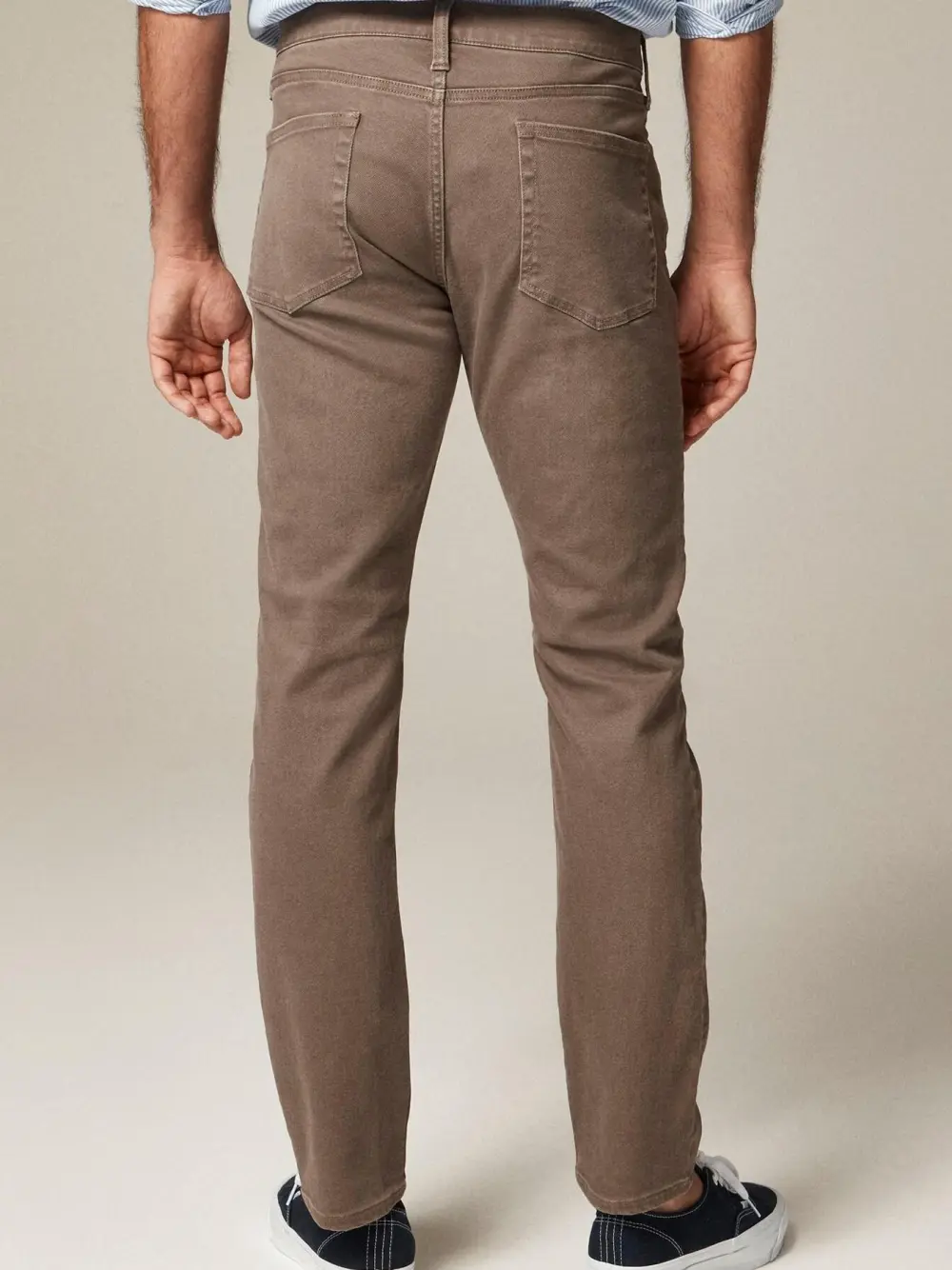 Brown Tapered Leg Men's Jeans