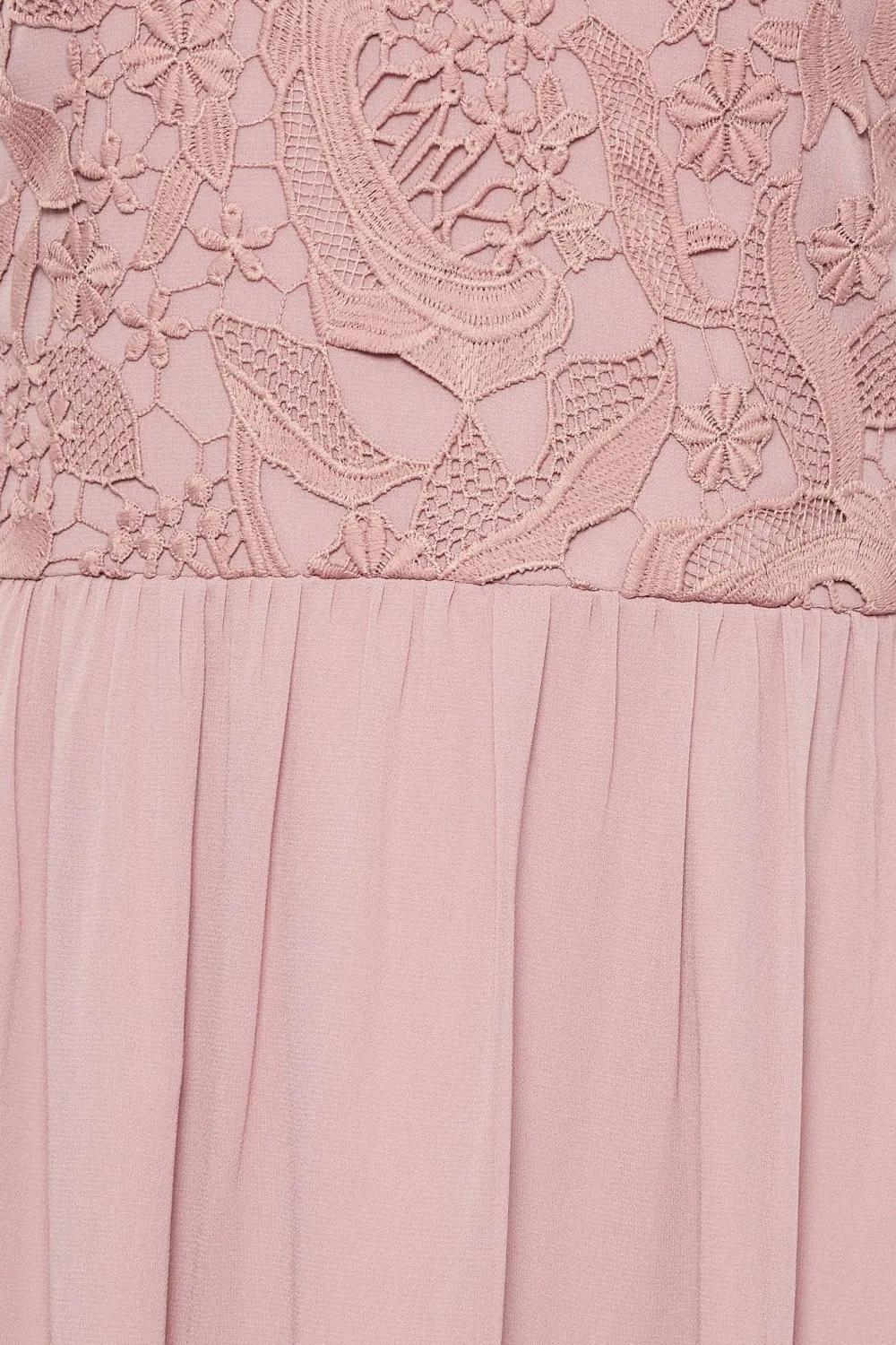 LTS Tall Blush Pink Lace Chiffon Maxi Dress