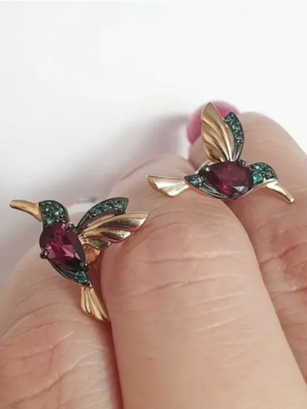 Bejeweled Bird Earrings(⚡Clearance Sale)