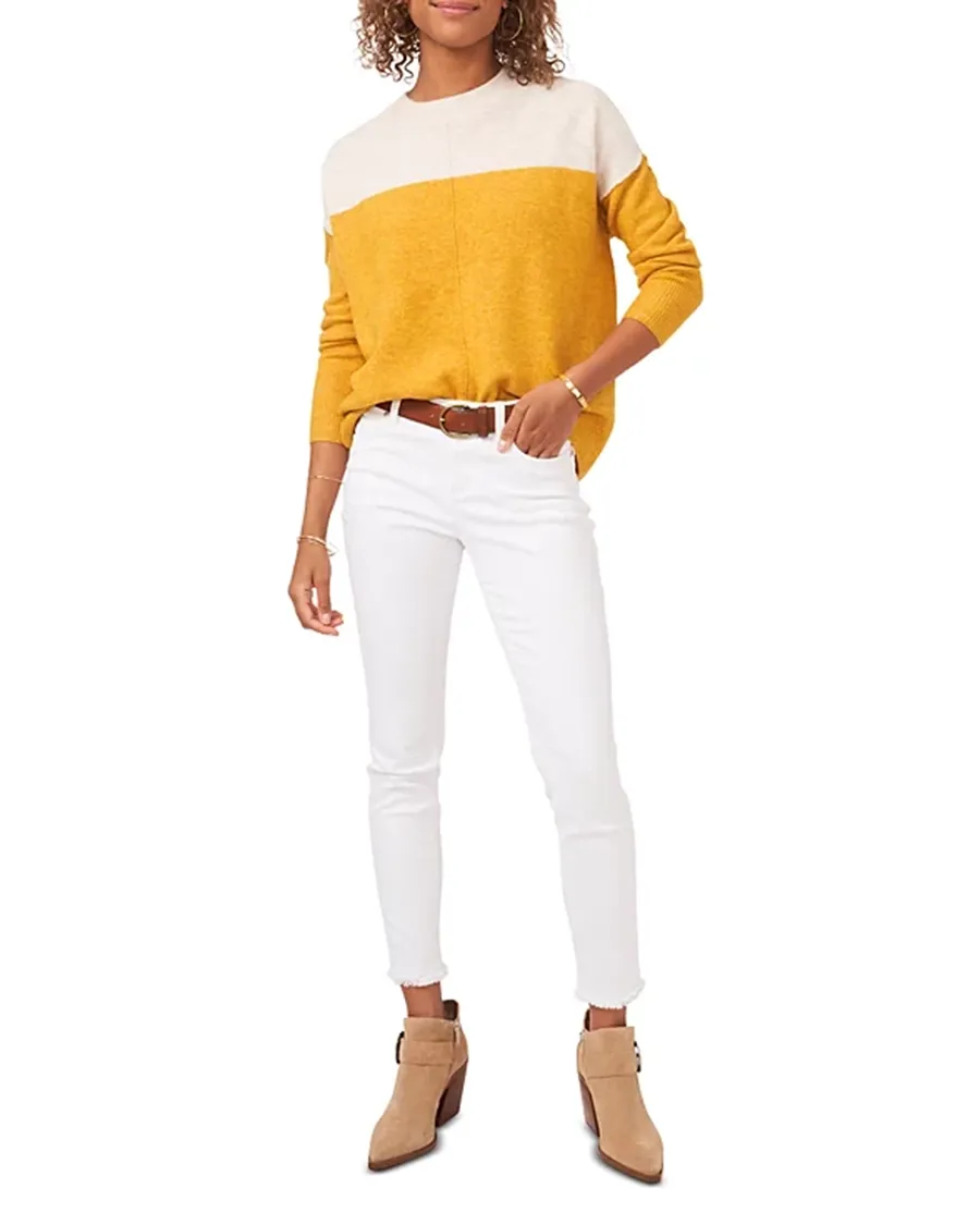 Pullover Color Blocked Sweater