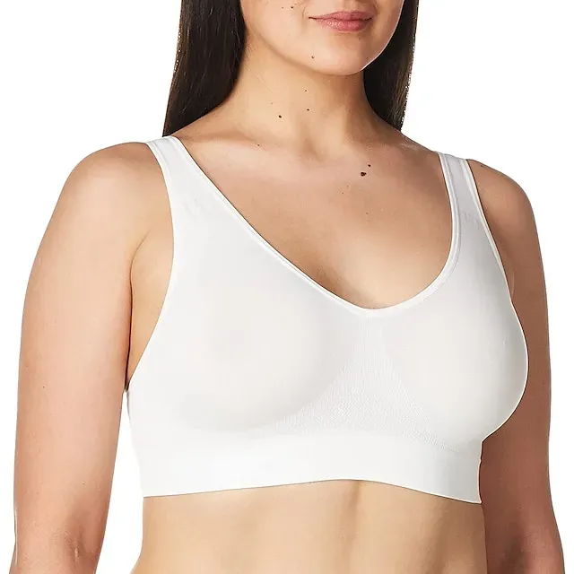 Underwear Women's Plus Size Deep U Comfortable Beauty Back Yoga Vest with Pads No Steel Ring Gathered Shock-proof Sports Bra