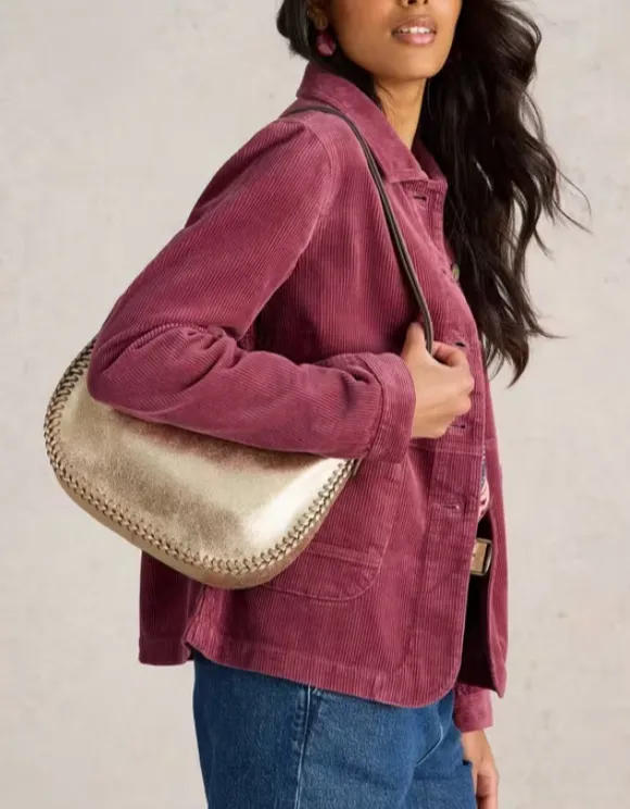 Cord Jacket In Dusty Pink