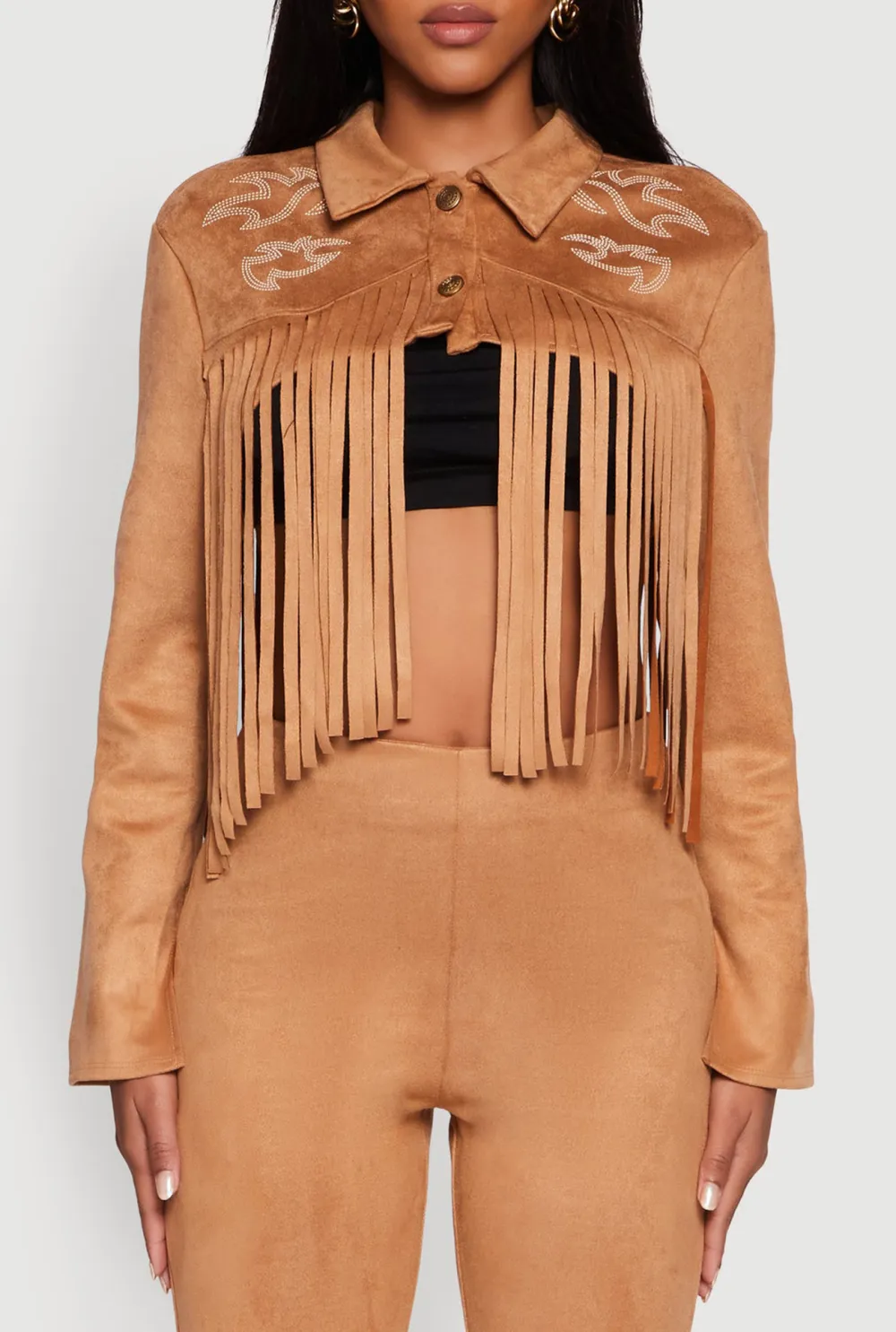 Long Sleeved Tassel Jacket