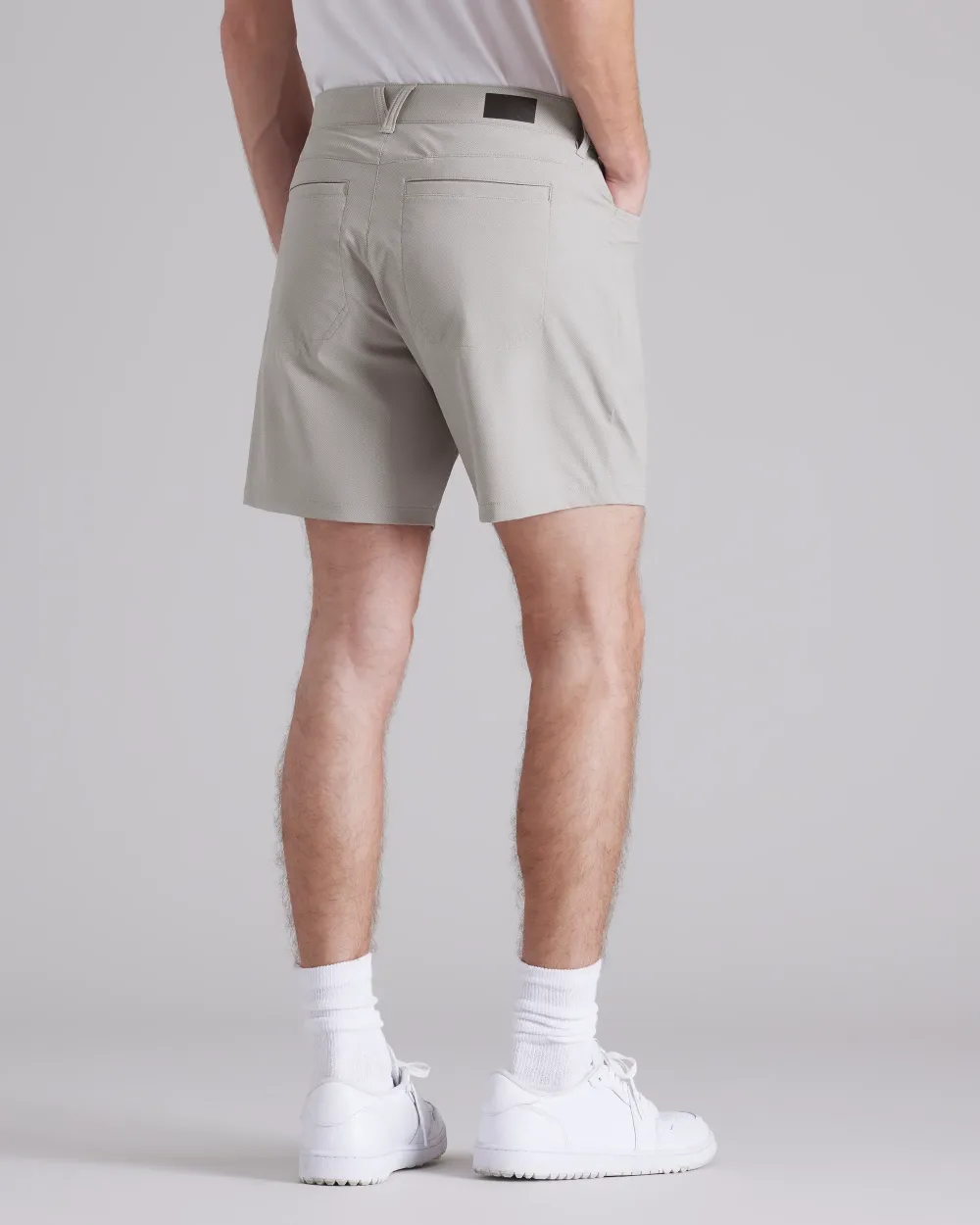 Gray Slim - Fit Men's Shorts