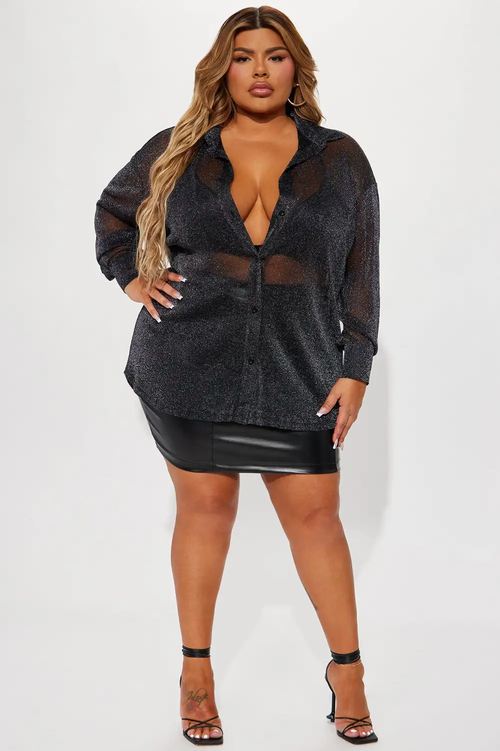 Azalea Mesh Top - Black