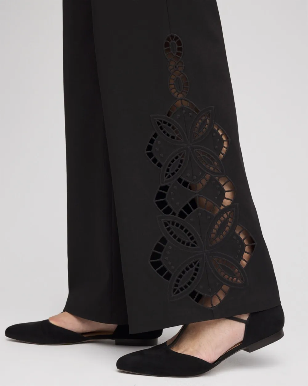 Cut Out Wide Leg Pants