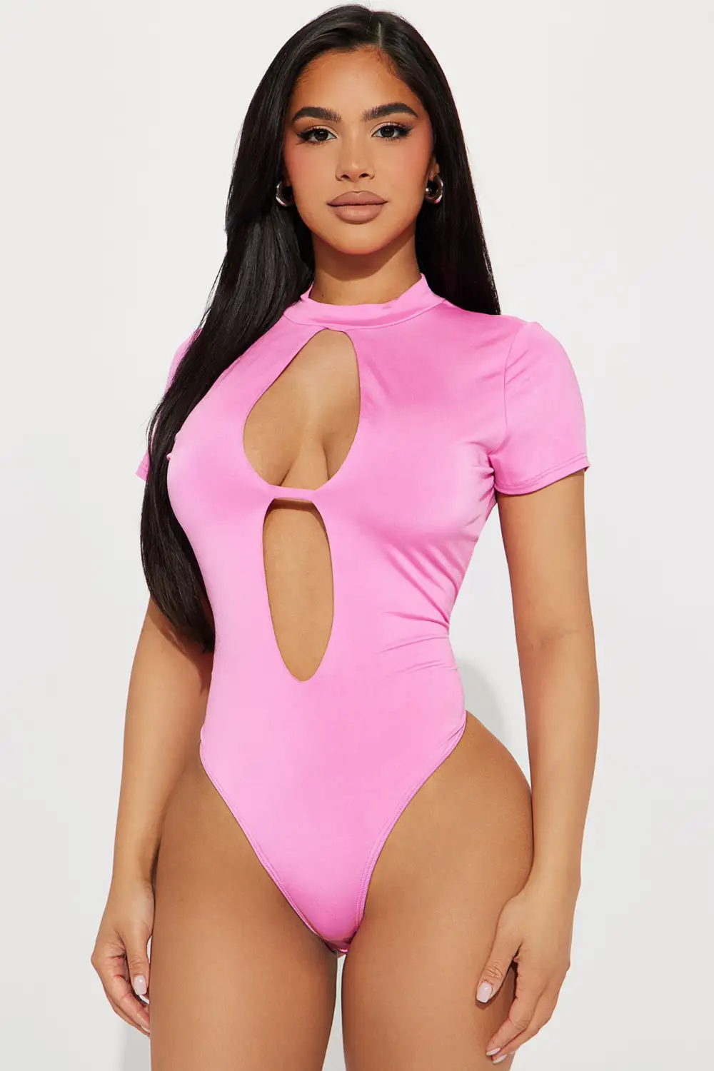 Chloe Cut Out Bodysuit - Pink