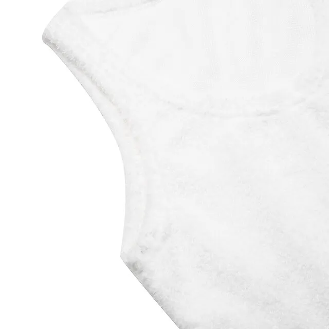 Women's Loungewear Sets Fluffy Fuzzy Sweatsuit 3 Pieces Pajama Pure Color Warm Fashion Simple Party Home Street Fleece Crew Neck Sleeveless Crop Top Pant Elastic Waist Winter Fall Black Camel