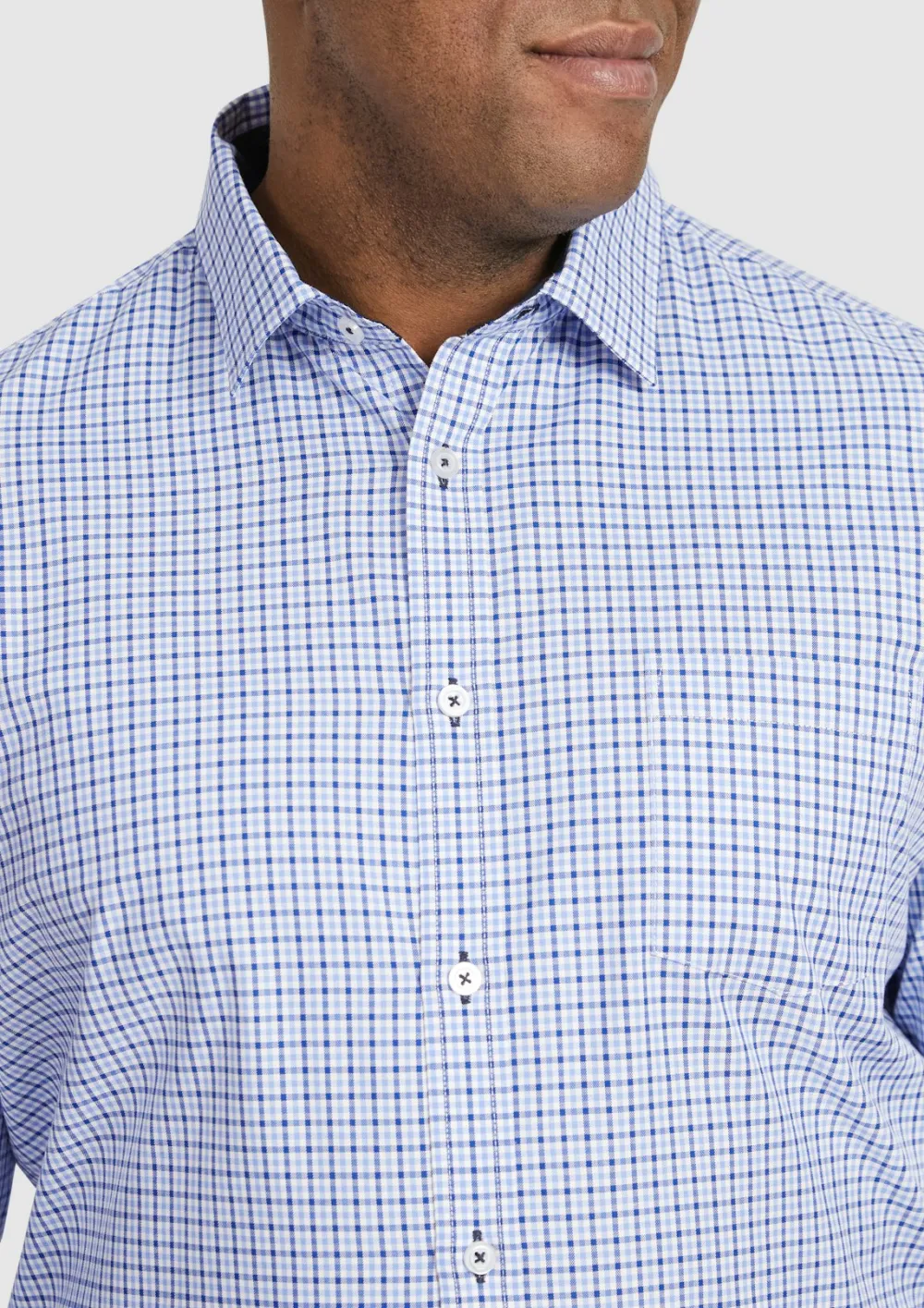 BLUE CHECK LONG SLEEVE SHIRT
